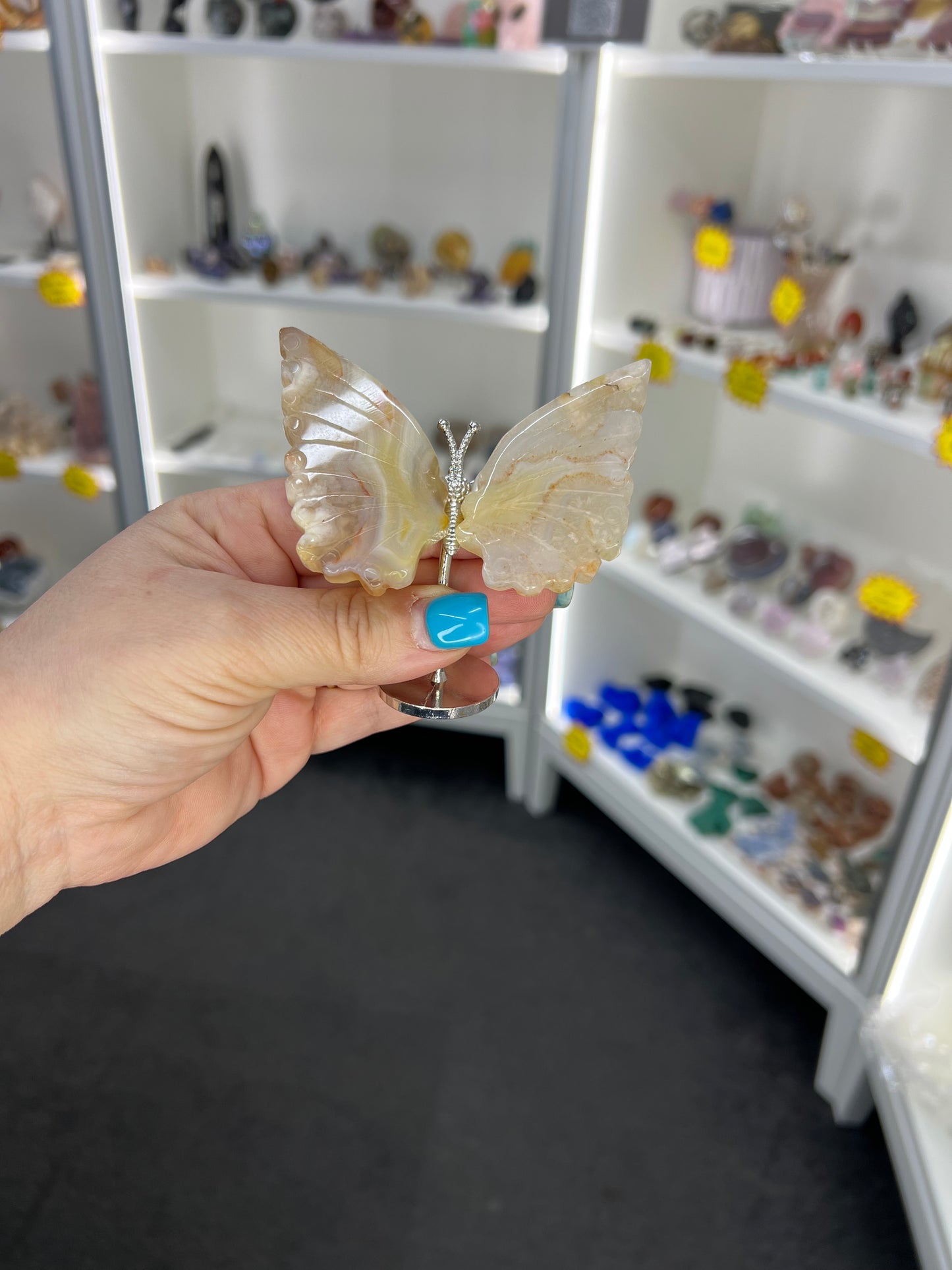 Flower Agate Butterfly
