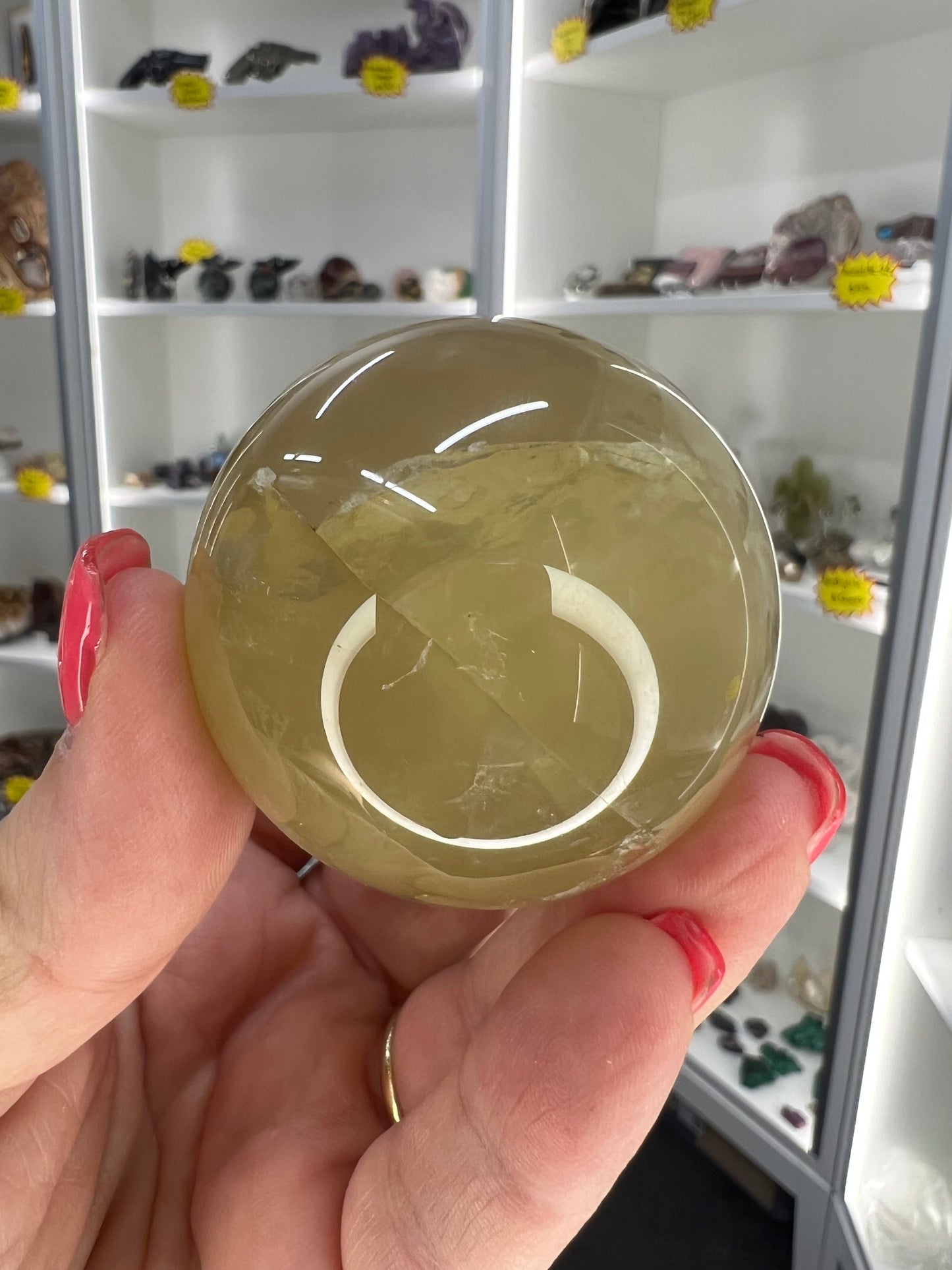 Citrine Sphere on Stand