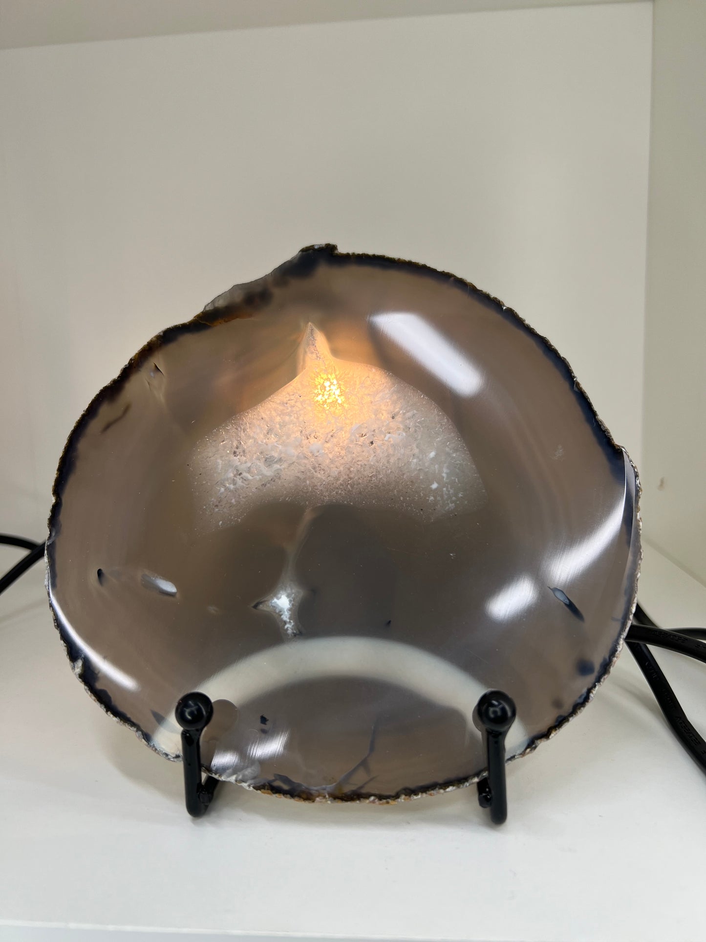 Agate Slice Lamp