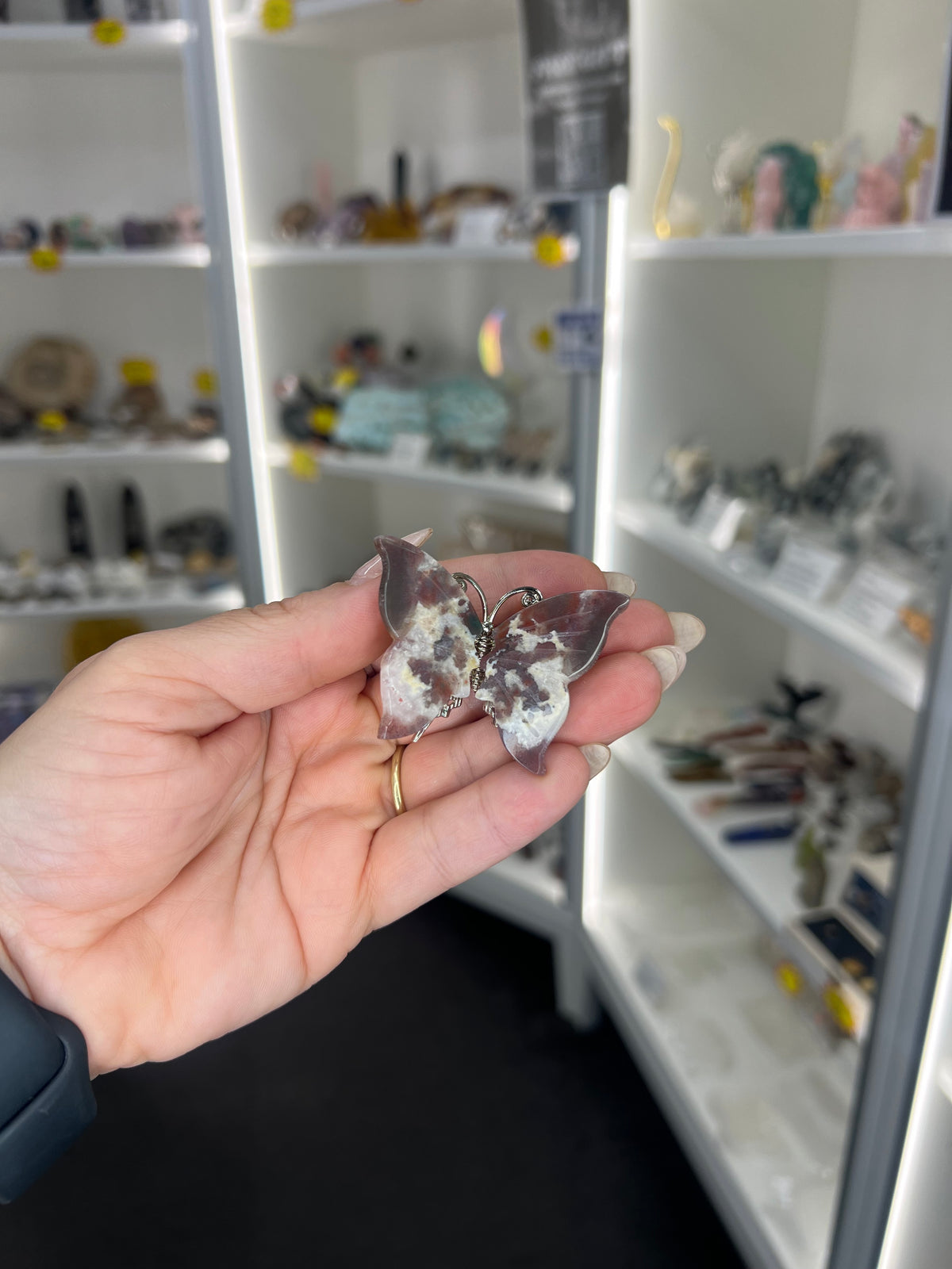 Mexican Lace Agate Butterfly