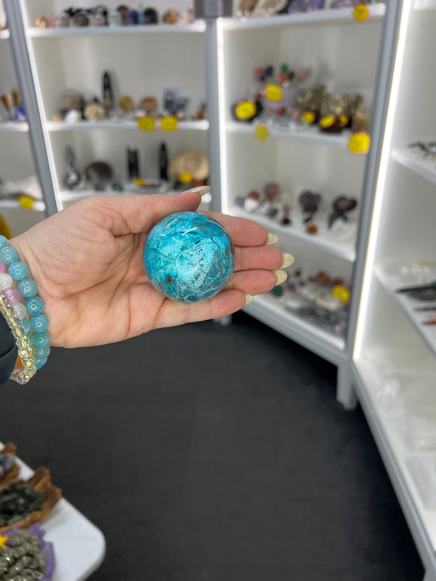 Phoenix Turquoise Sphere on Stand