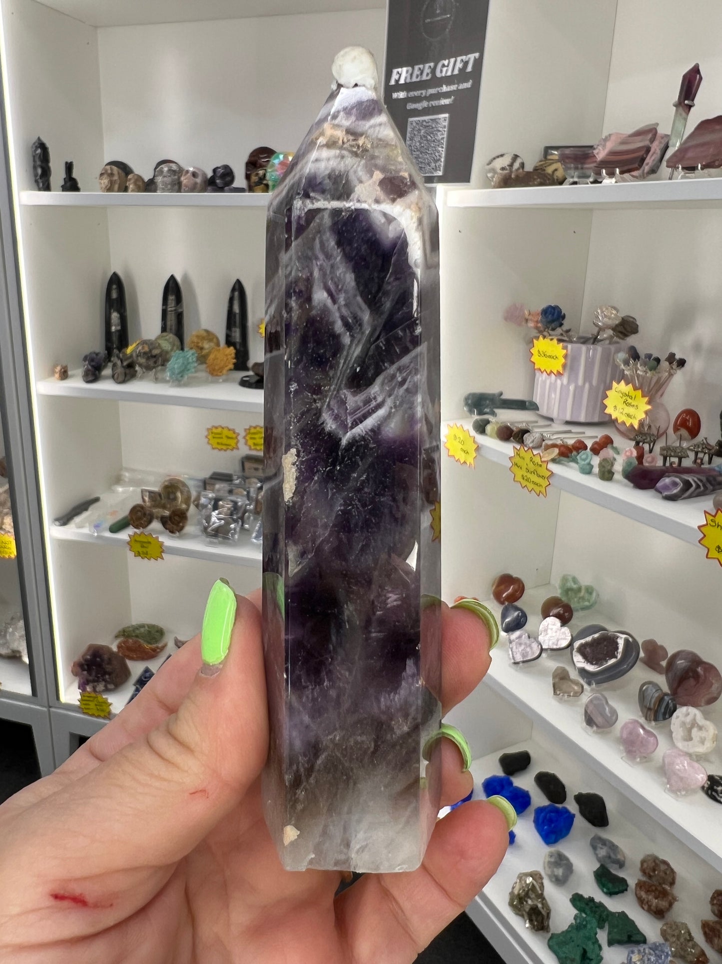Chevron / Dream Amethyst Tower