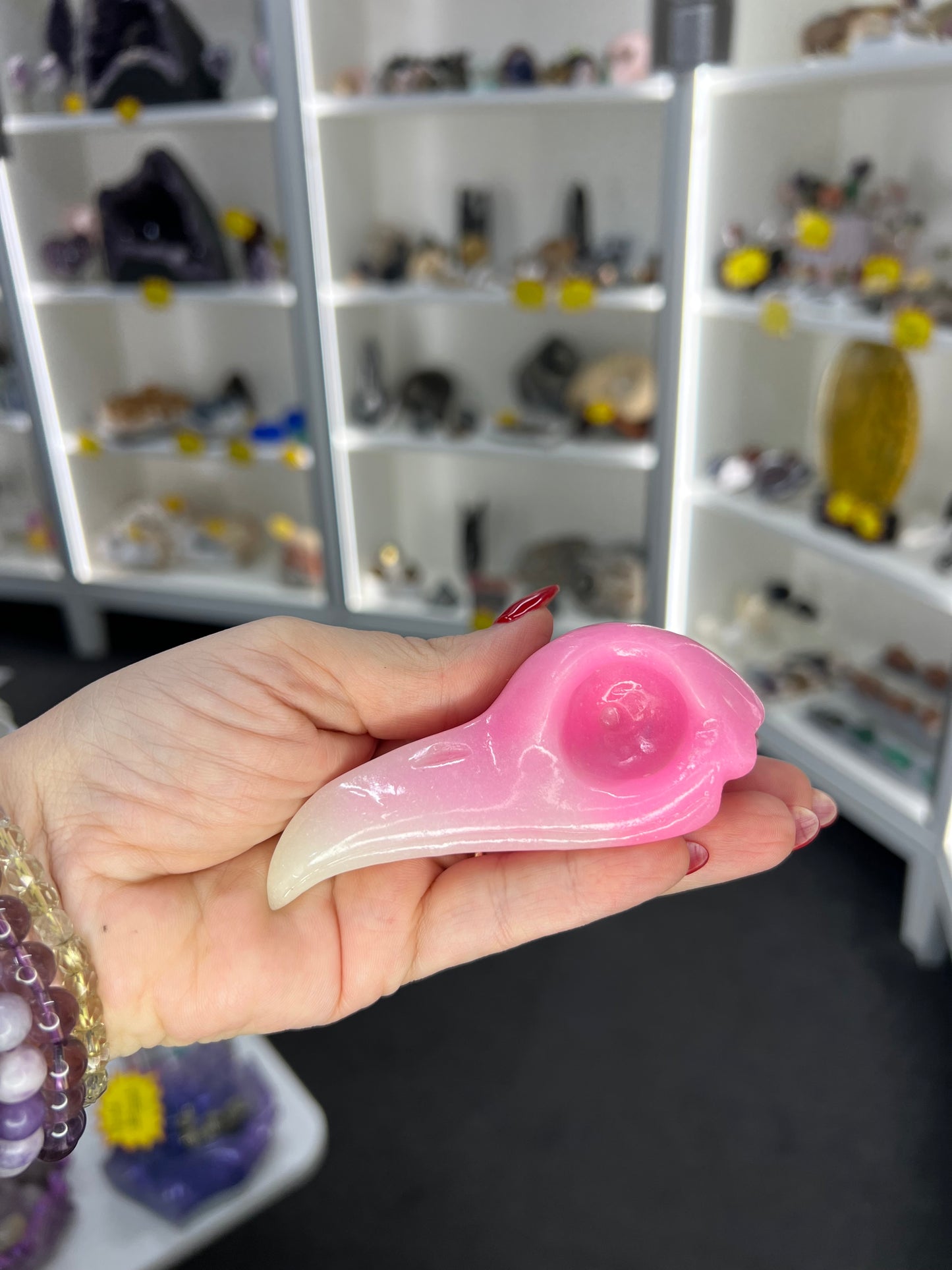 Luminous Crow Skull (Glow in the Dark)