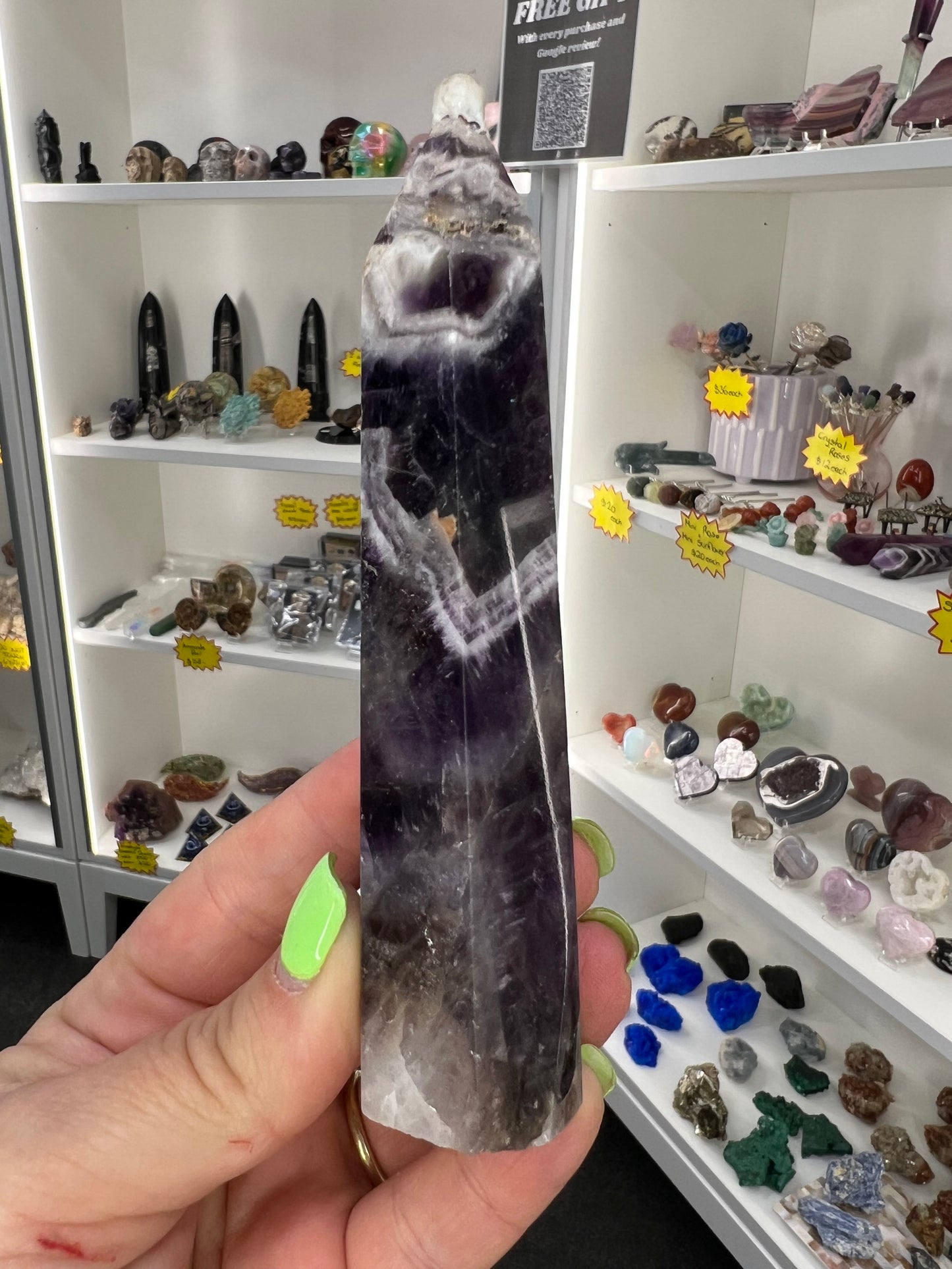 Chevron / Dream Amethyst Tower