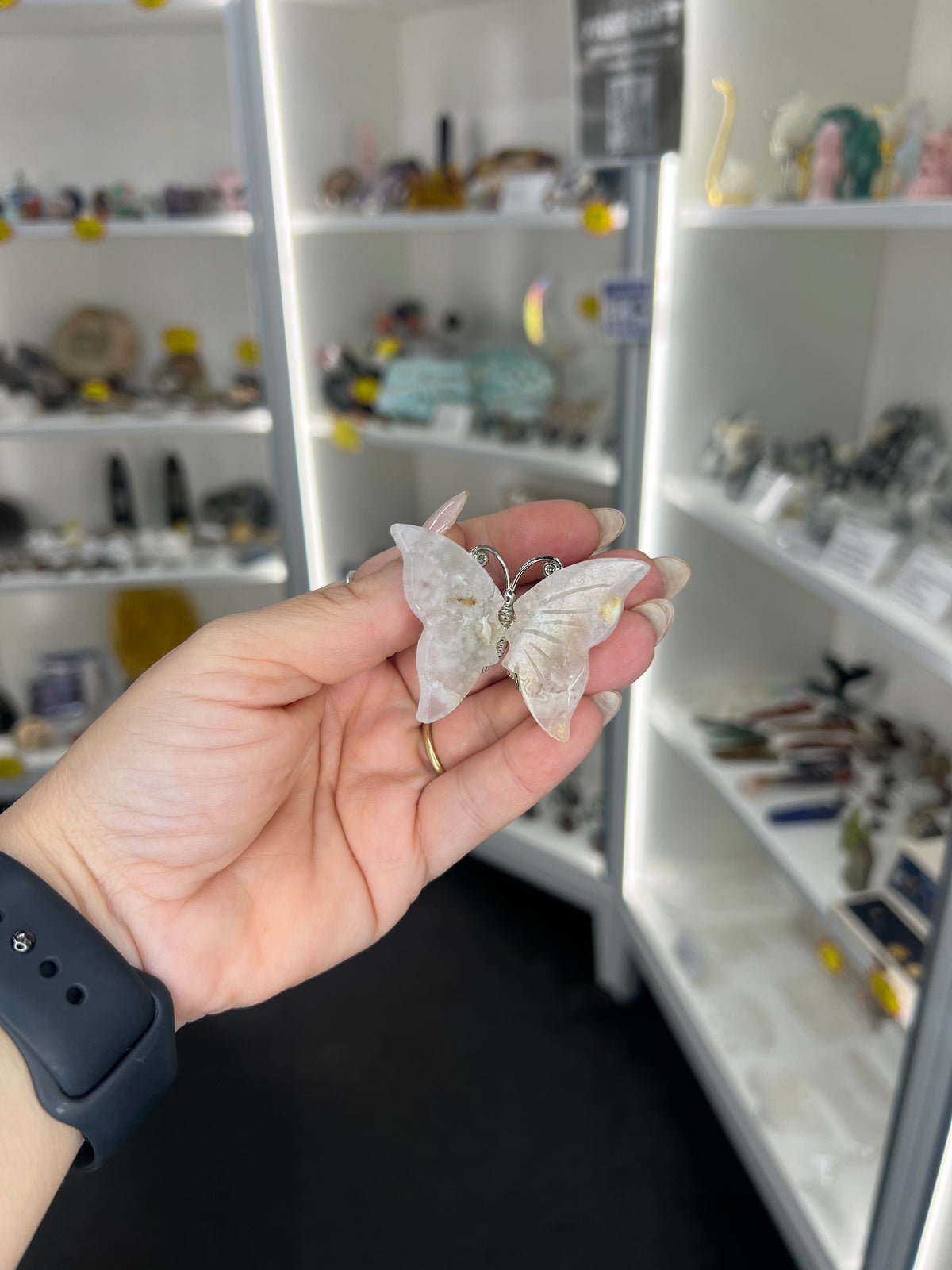 Flower Agate Butterfly