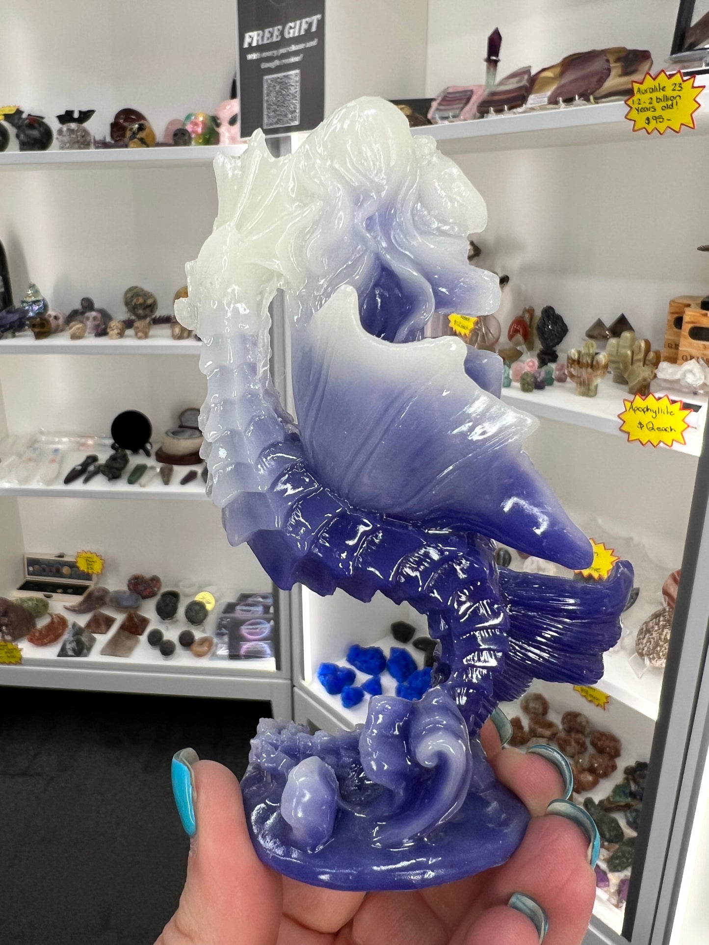 Luminous Mermaid on Seahorse (Glow in the Dark)
