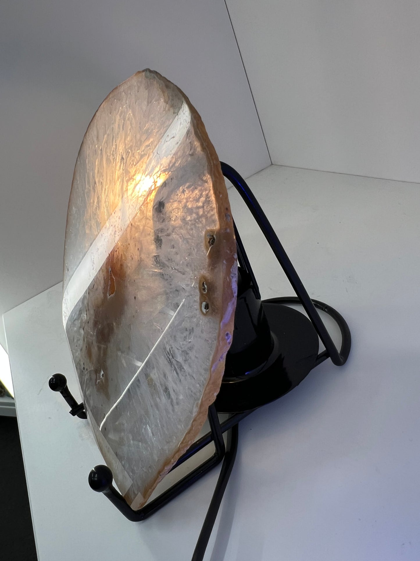 Agate Slice Lamp