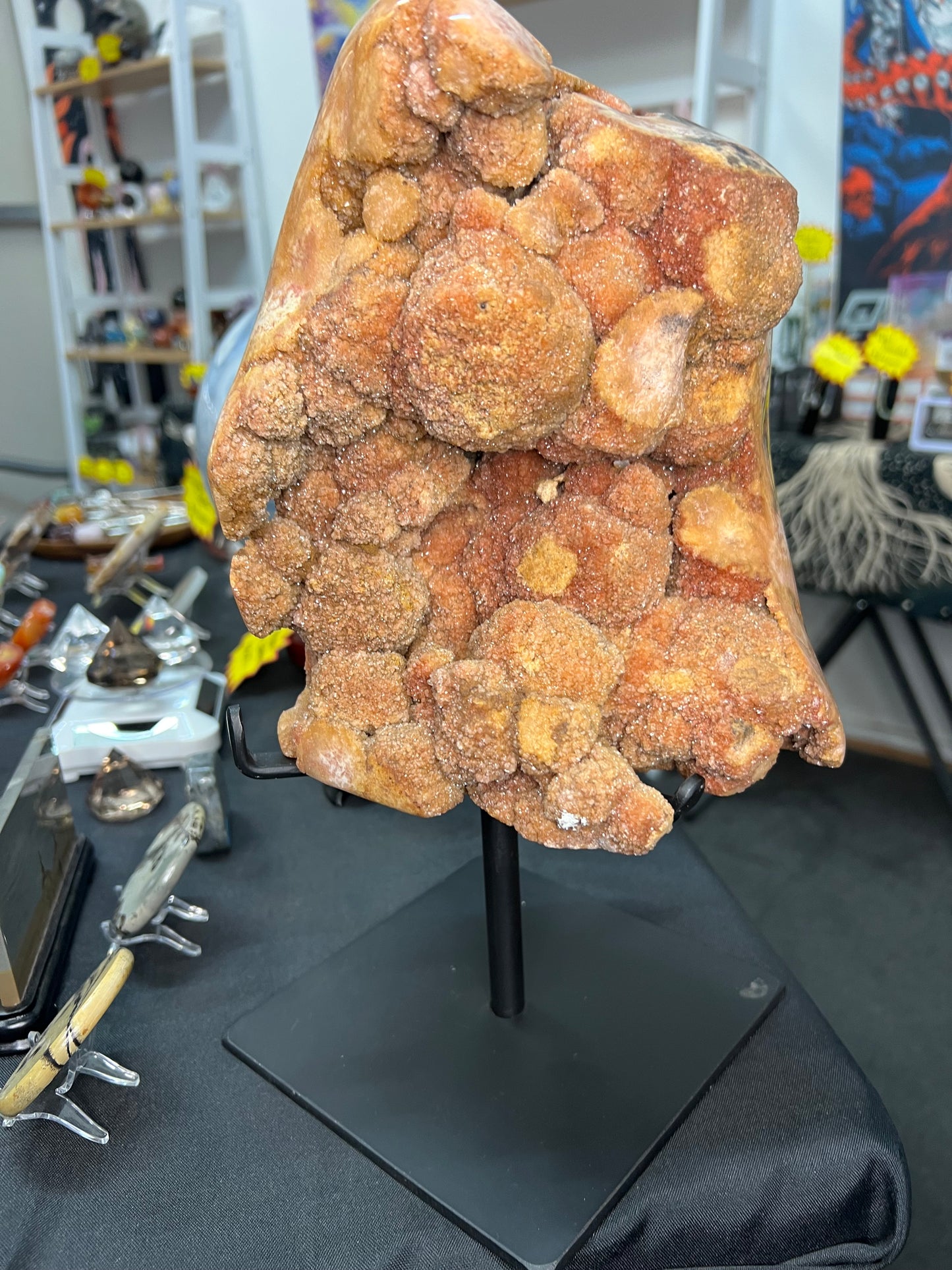 Pink Amethyst Specimen on Stand