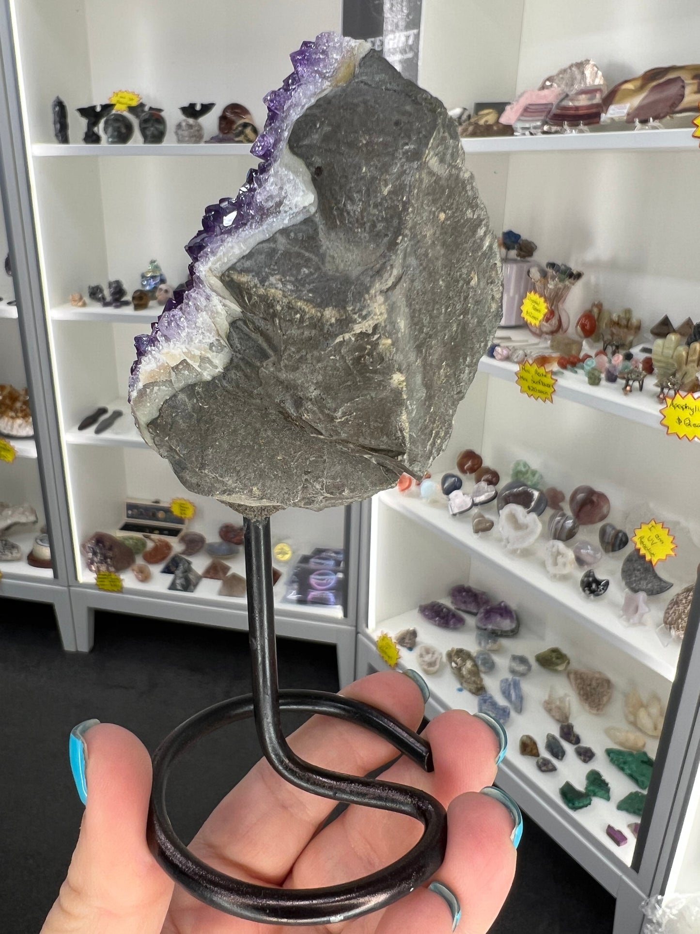 Amethyst Cluster on Stand