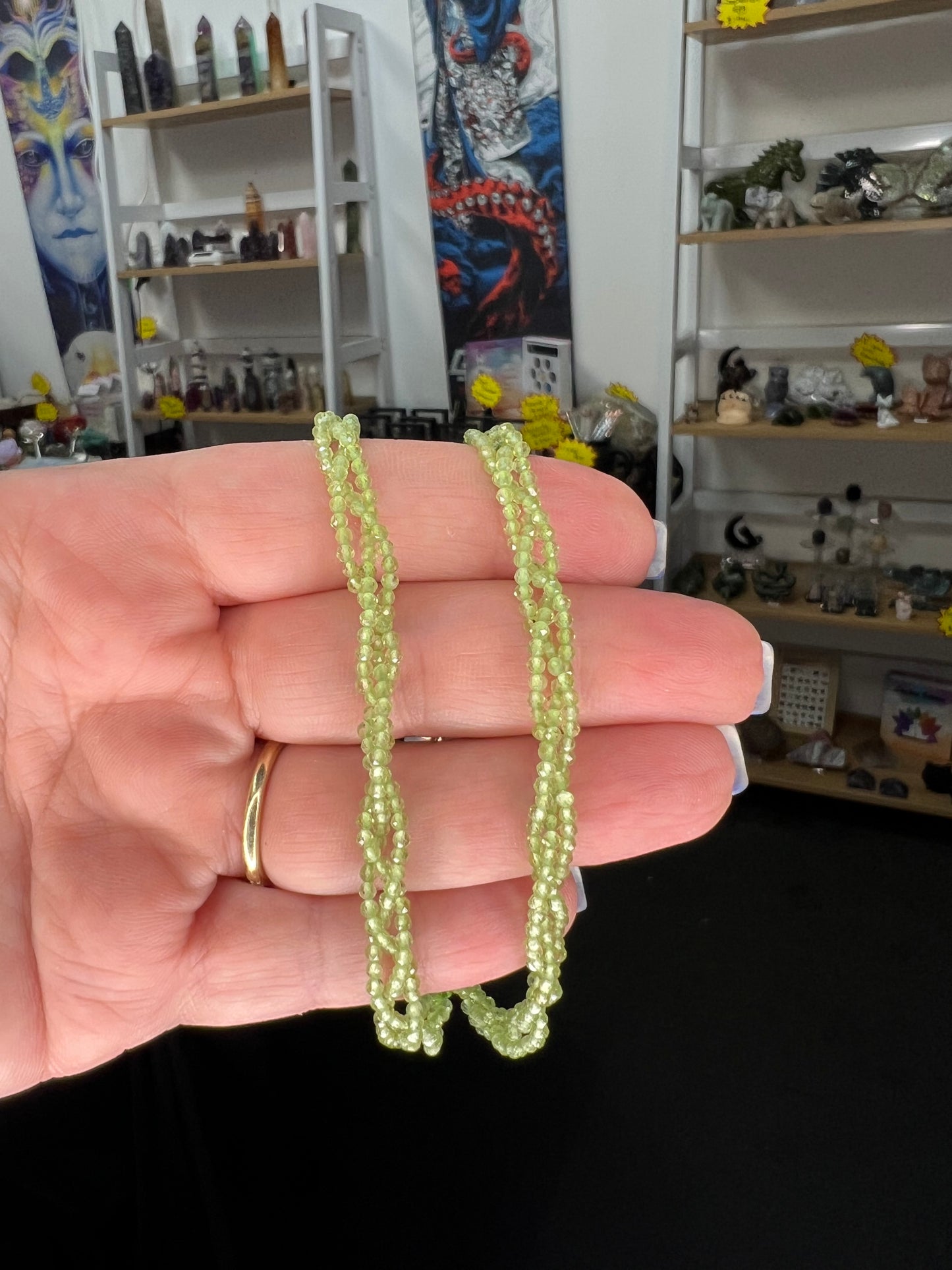 Faceted Peridot Bracelet