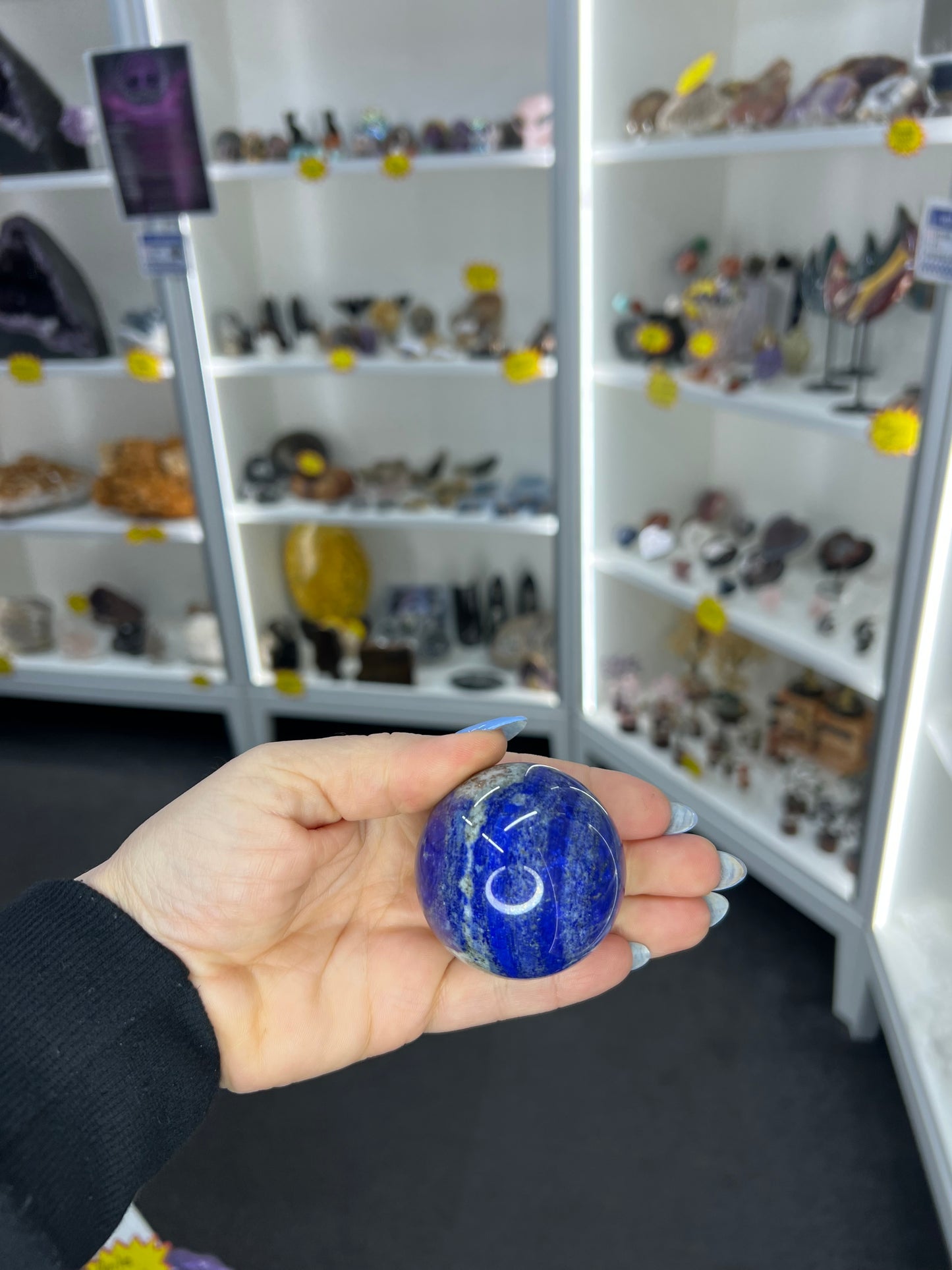 Lapis Lazuli Sphere on Stand