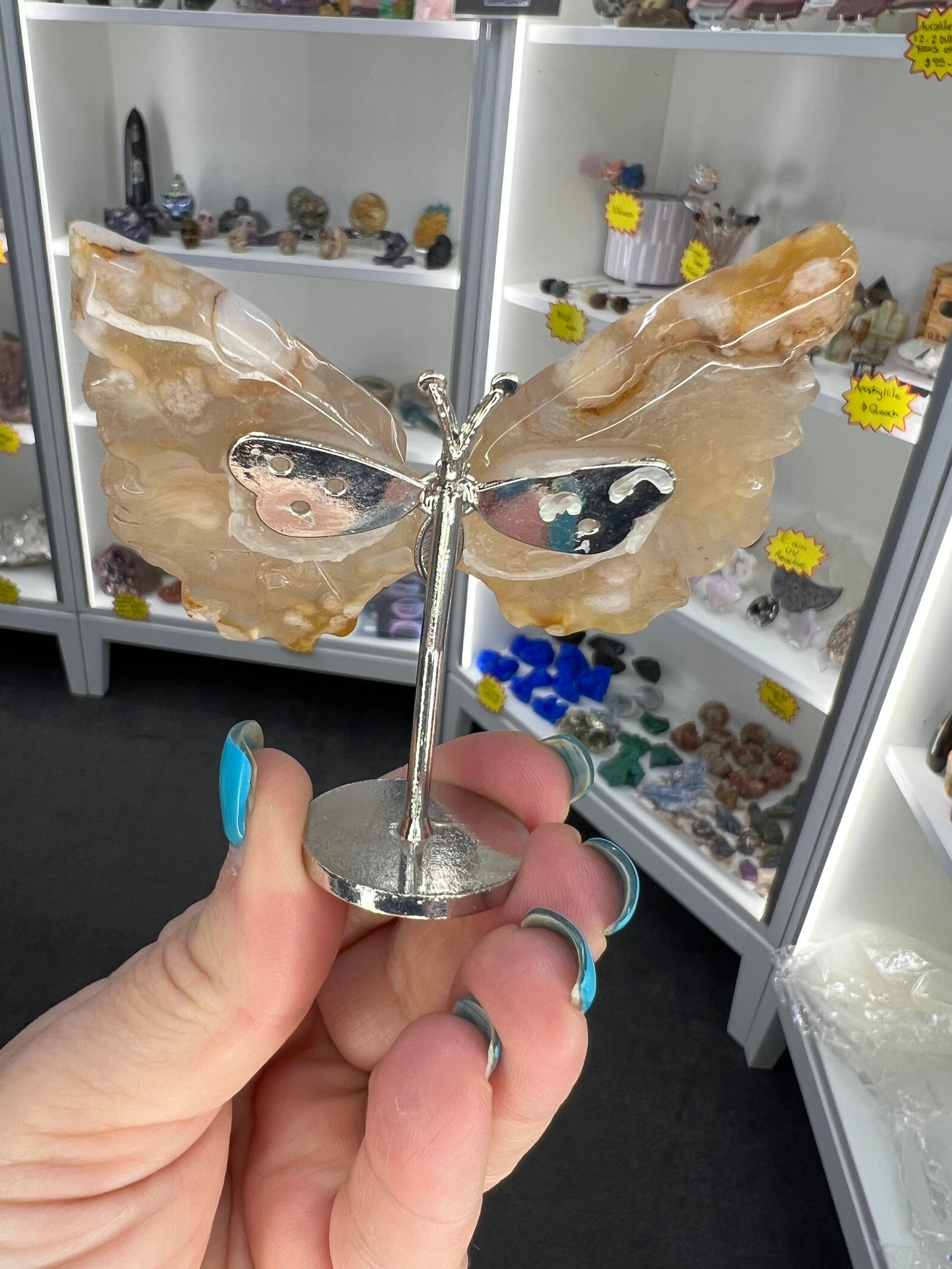 Flower Agate Butterfly