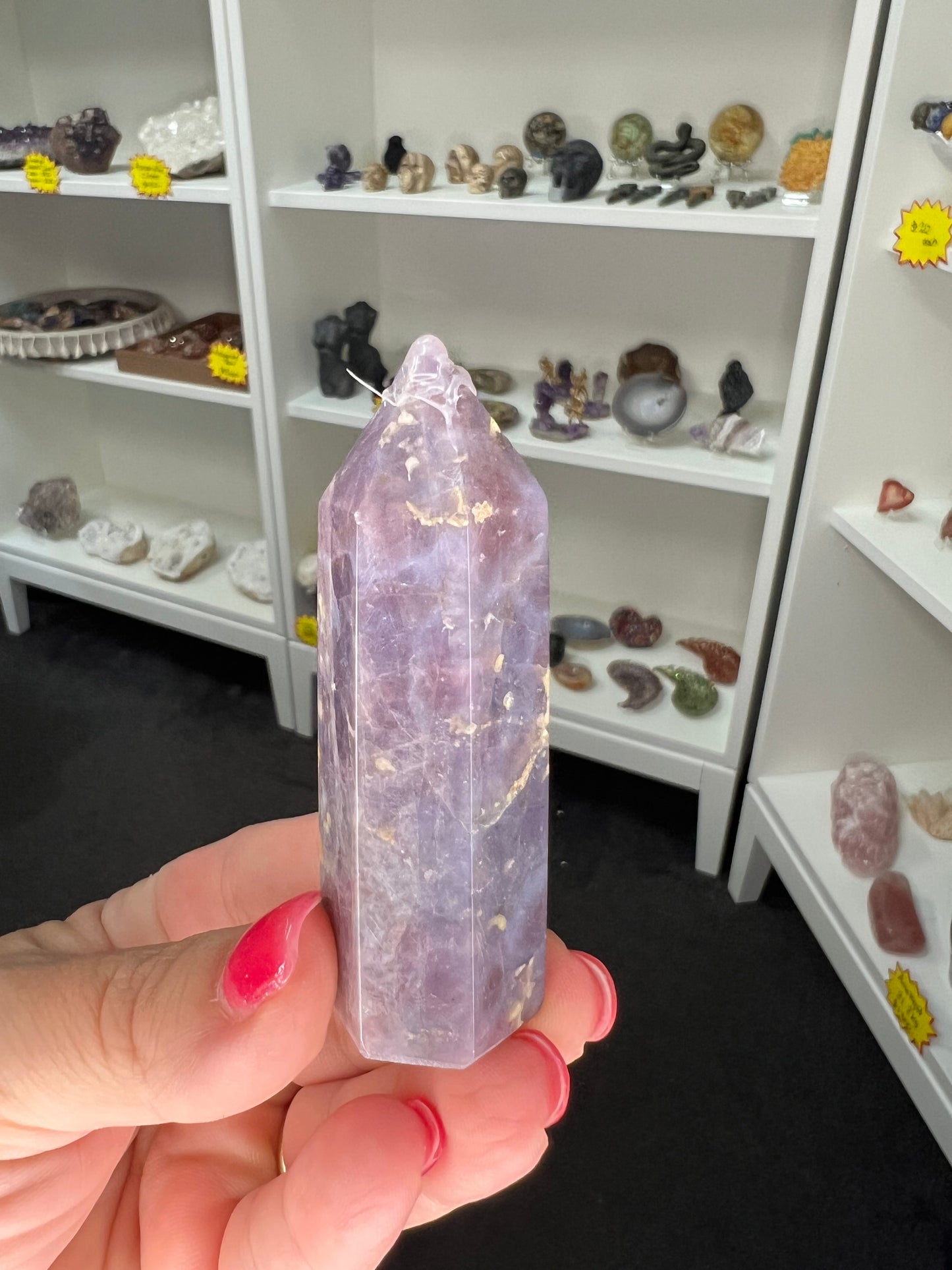 Lavender Rose Quartz Tower