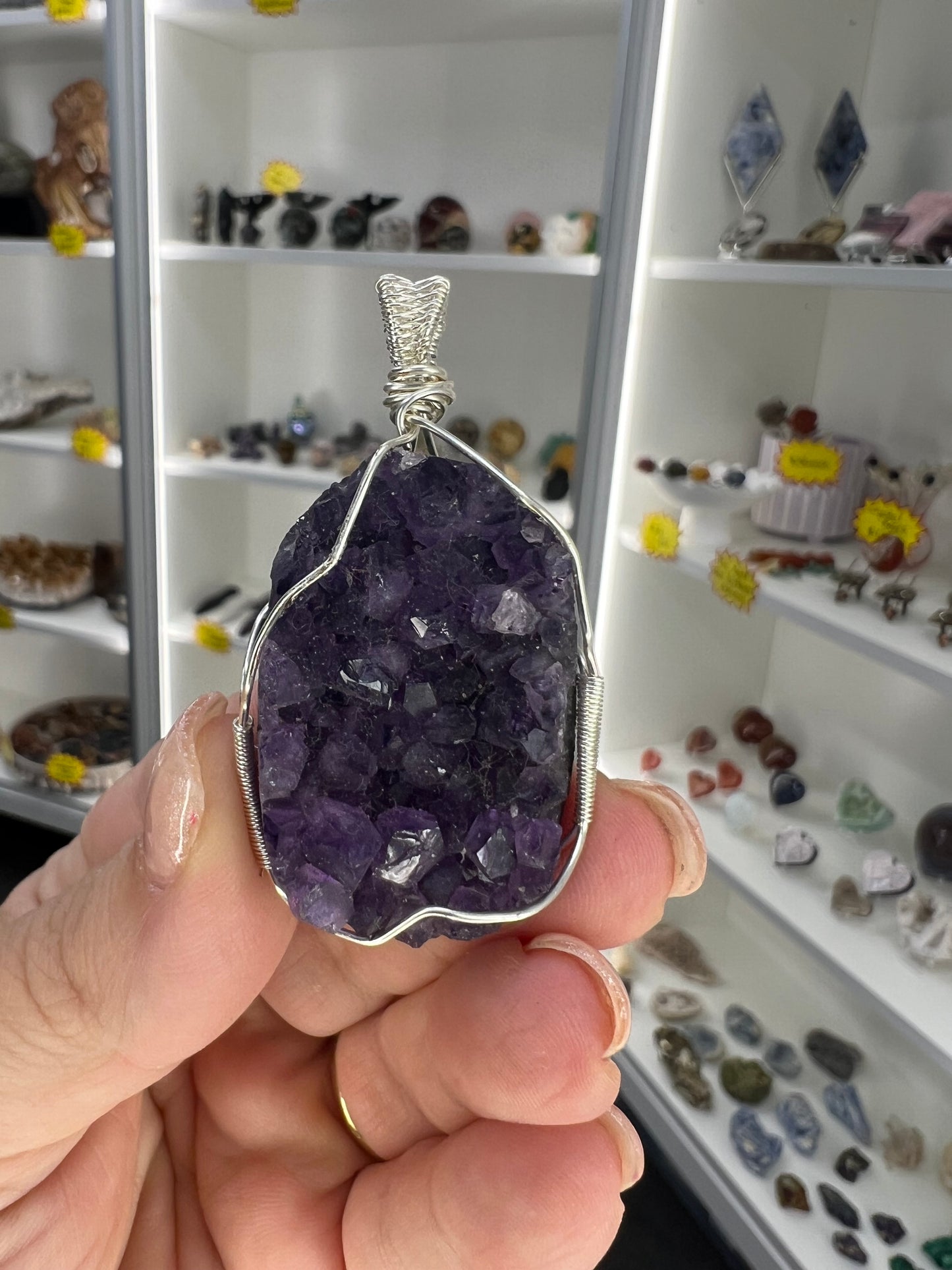 Amethyst Cluster Pendant