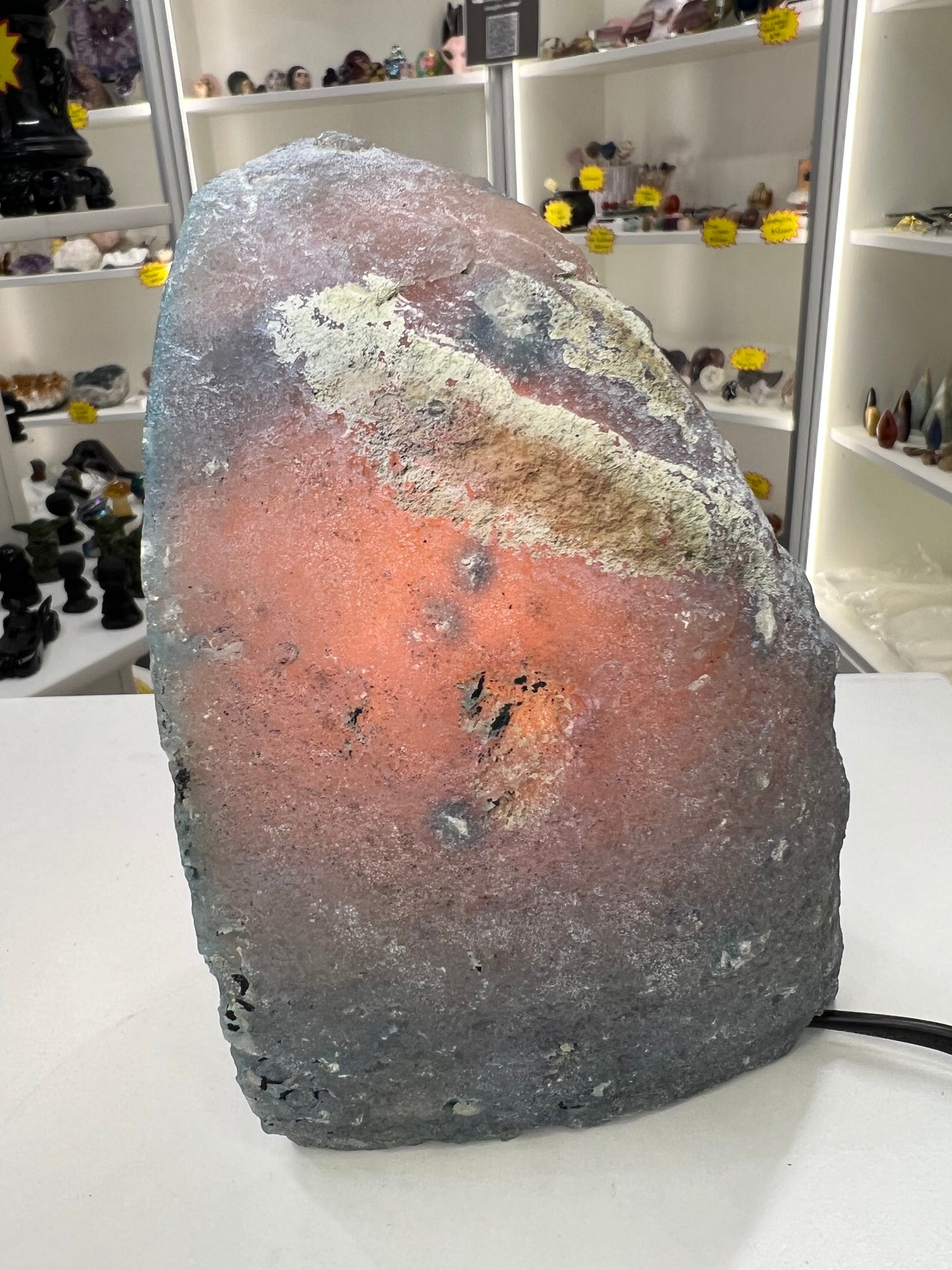 Blue Agate Lamp