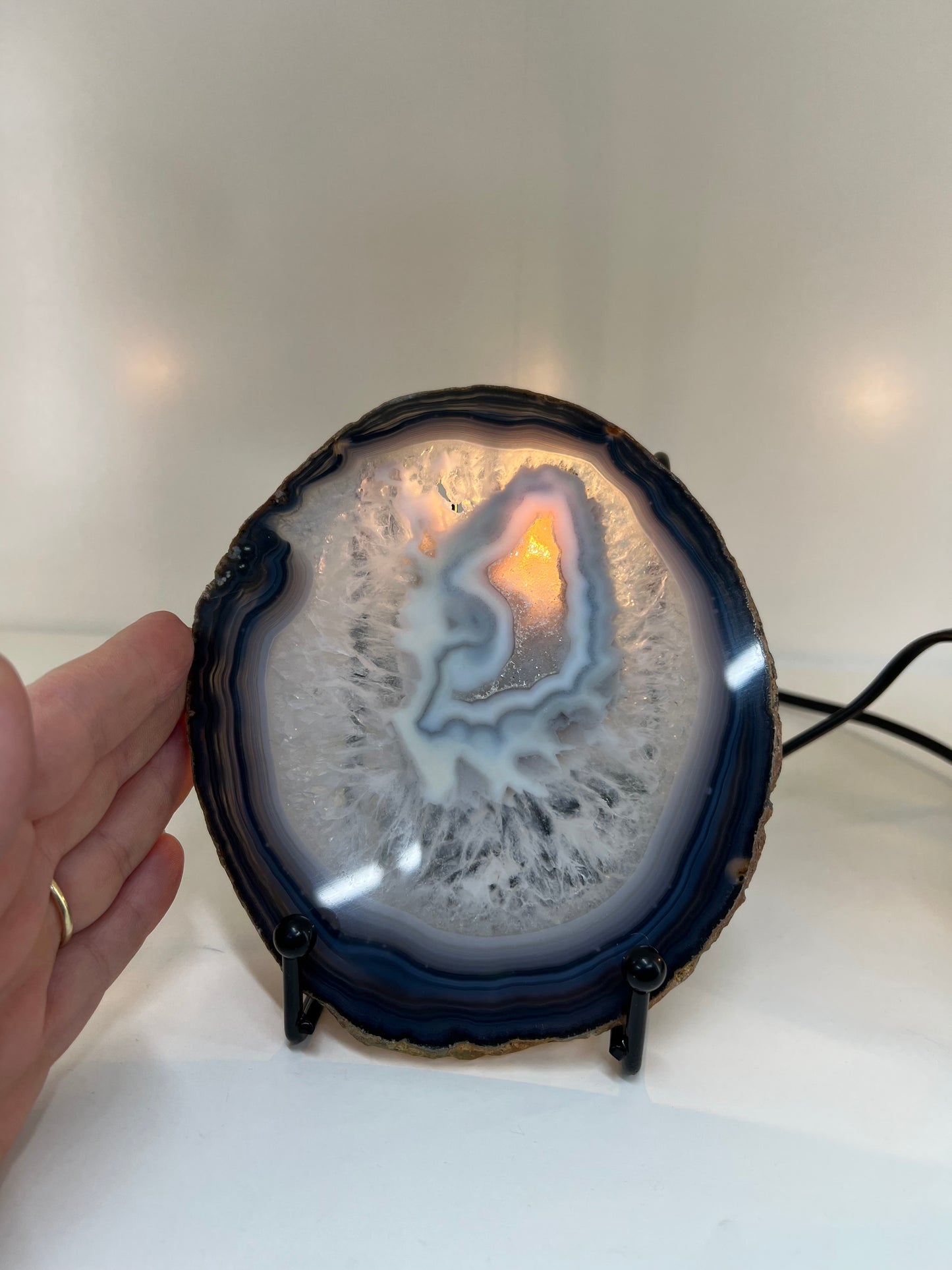 Agate Slice Lamp
