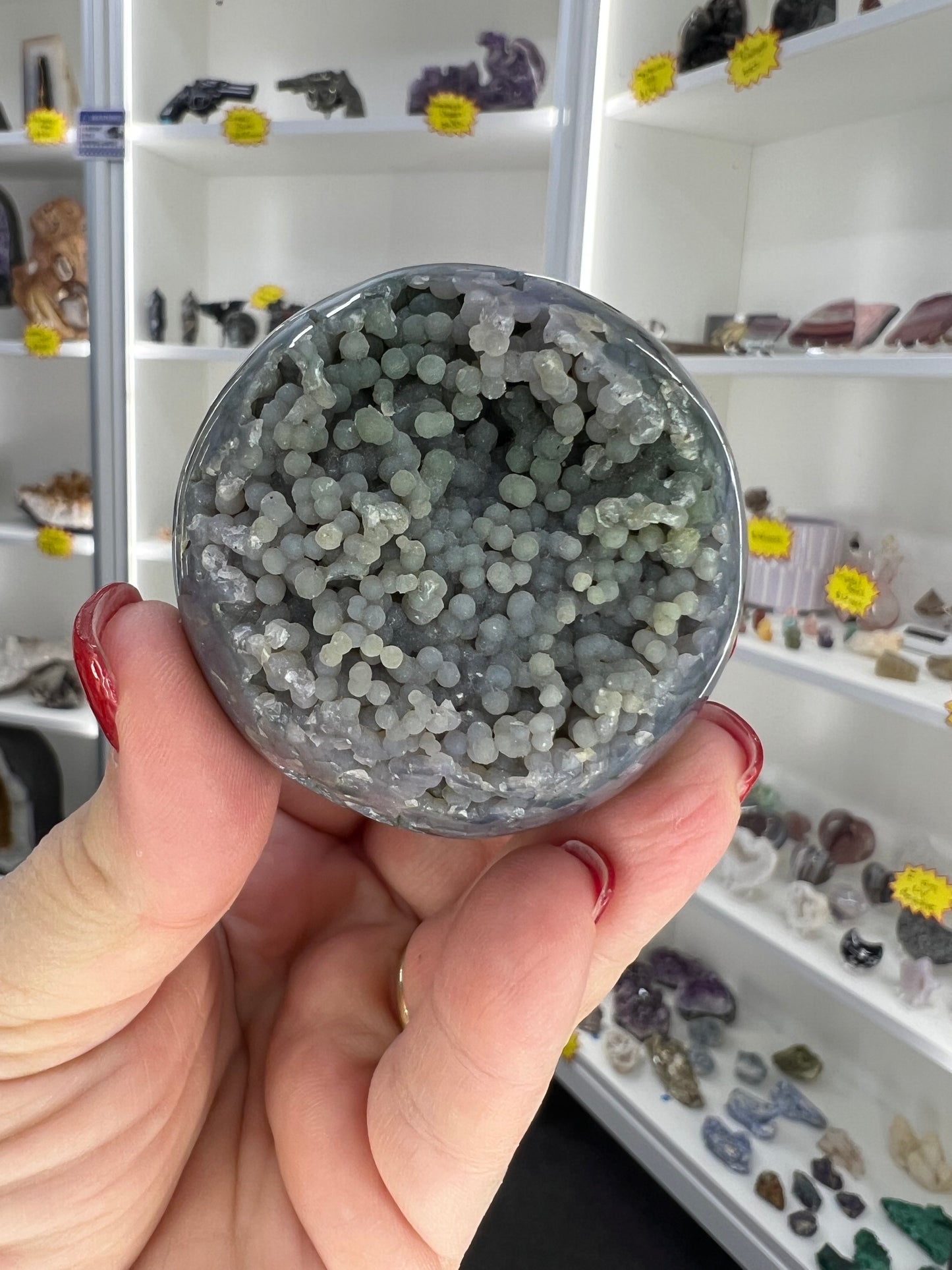 Grape Agate Sphere with Stand