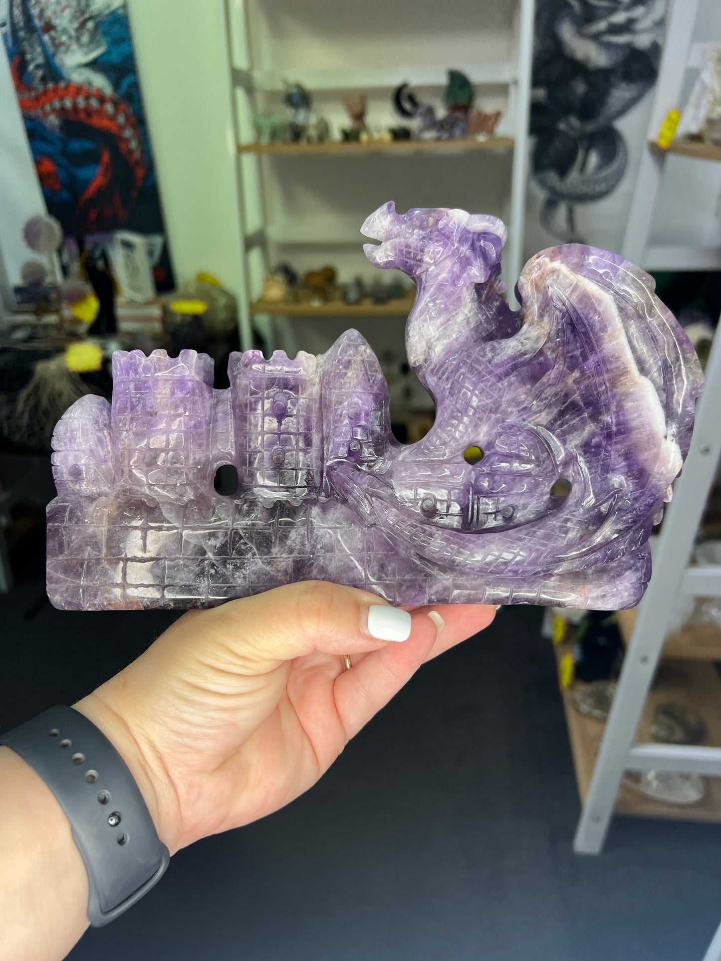 Amethyst Dragon on Castle