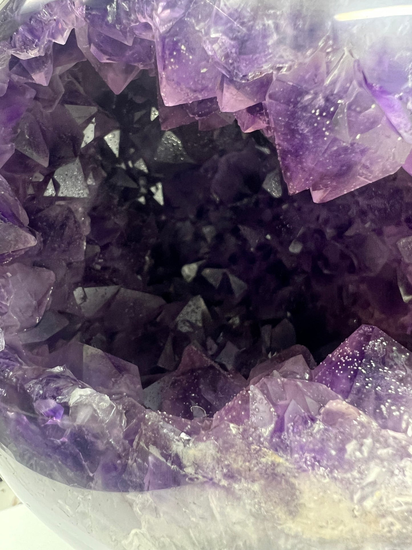 Huge Geode Amethyst Sphere with Stand