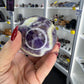 Chevron / Dream Amethyst Sphere with Stand