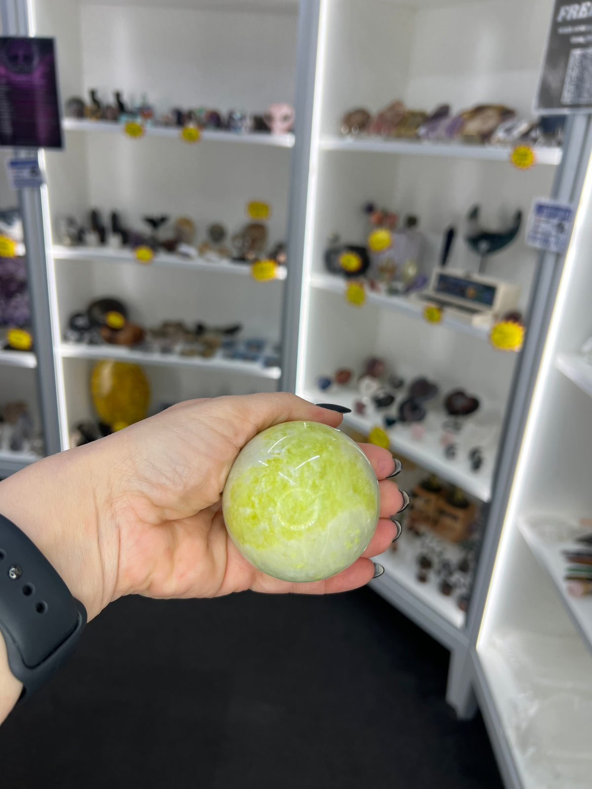 Xiu Jade Sphere on Stand