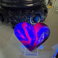 Black Fluorite Heart (UV Reactive)