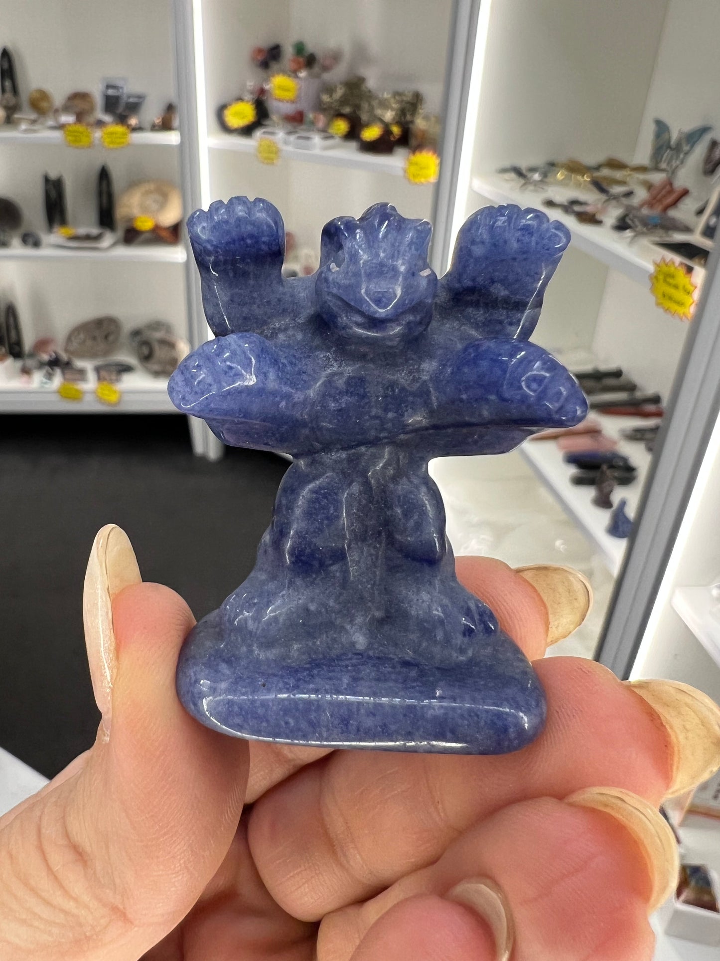 Blue Aventurine Character Carving