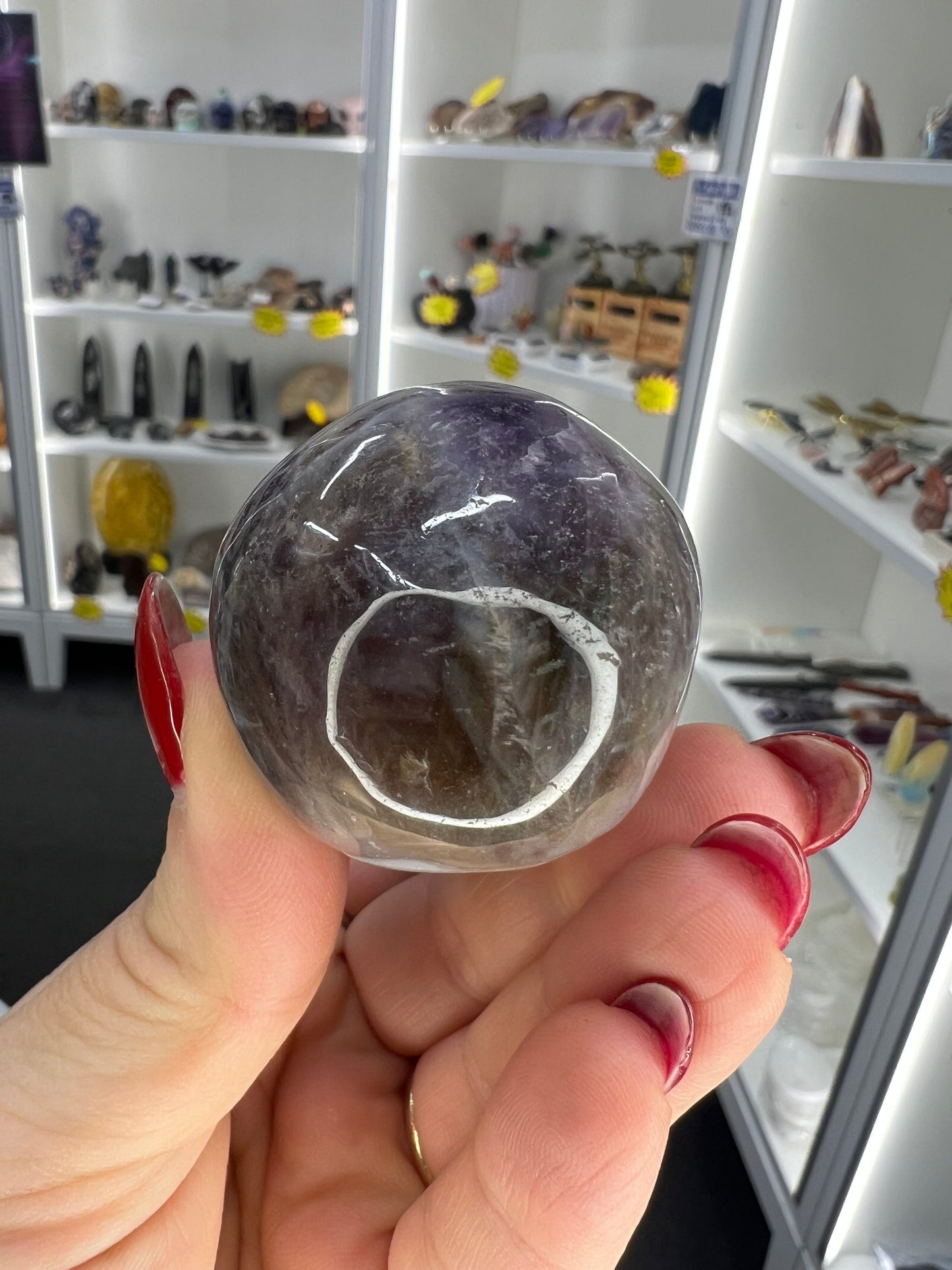 Chevron / Dream Amethyst Skull