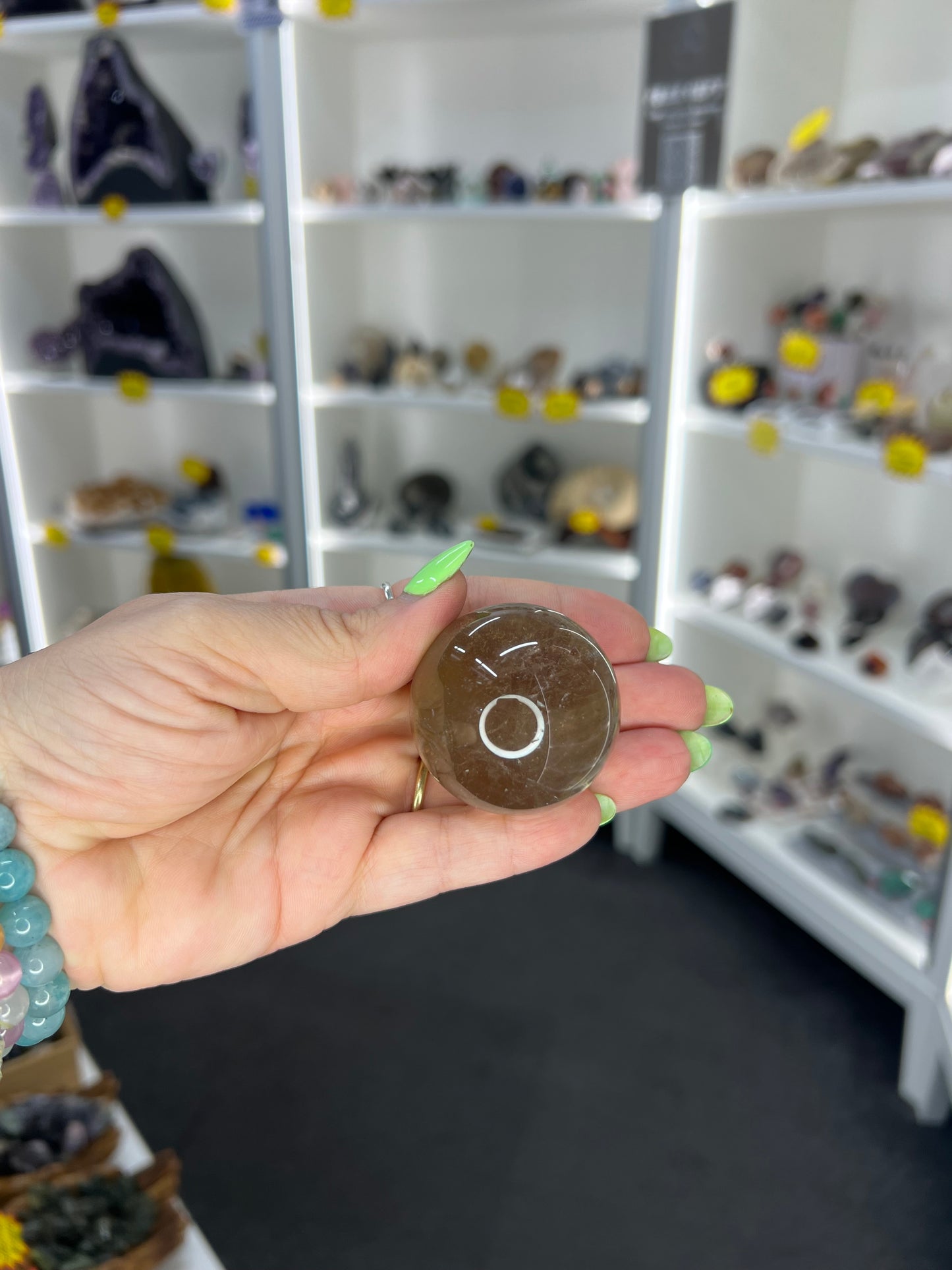 Smoky Quartz Sphere on Stand