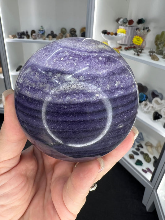Tiffany Stone Sphere with Stand