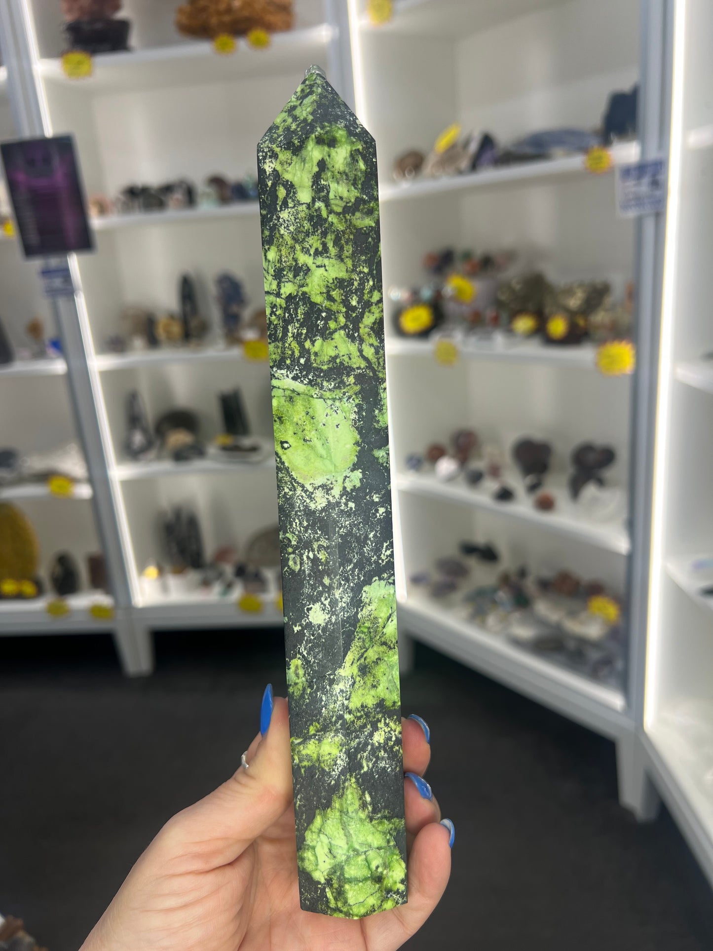 Shungite x Green Opal Tower