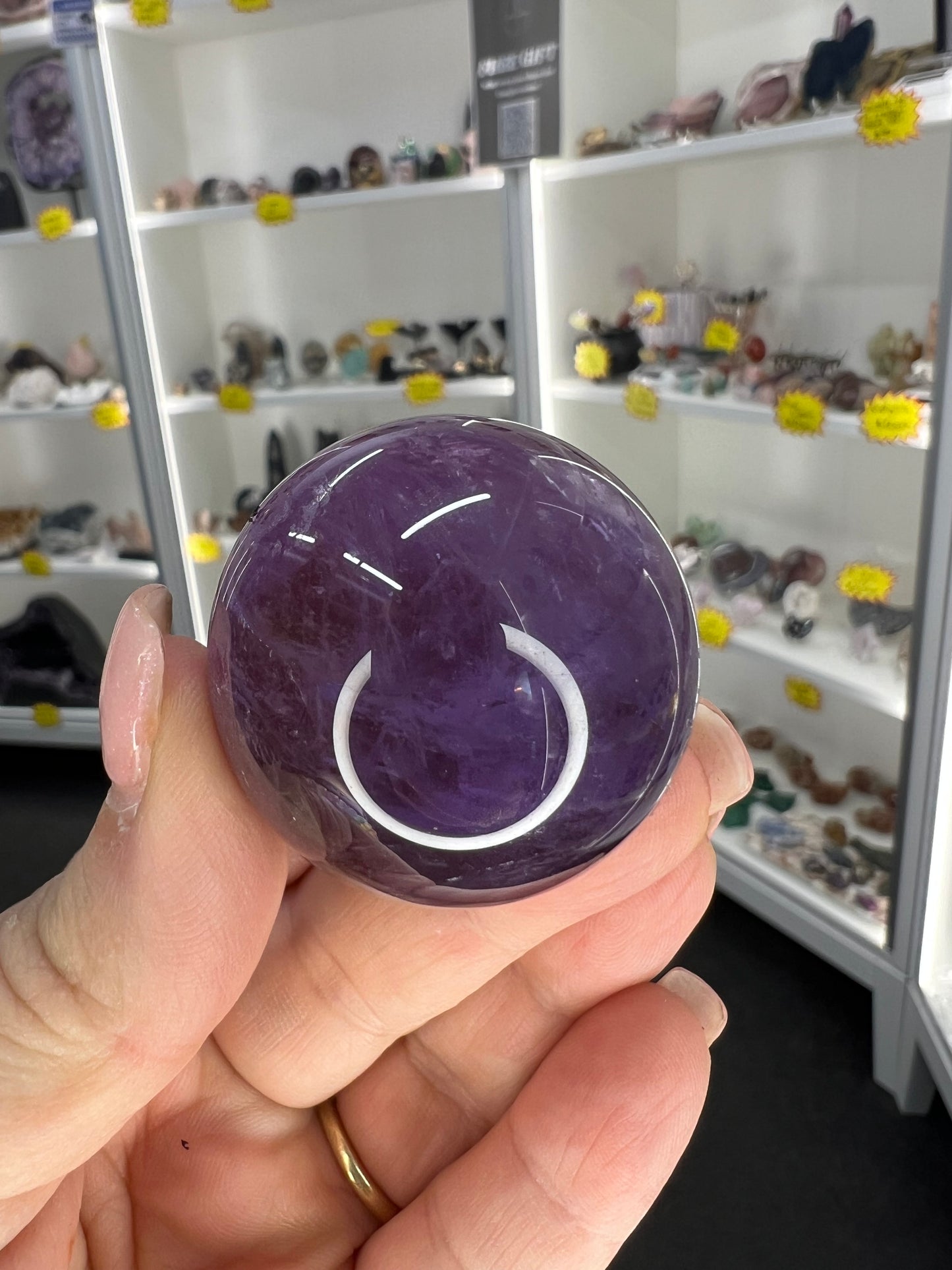 Amethyst Sphere on Stand