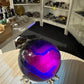 Black Fluorite Sphere on Stand (UV Reactive)