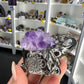 Amethyst Cluster on Grey Elephant