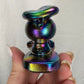 Aura Black Obsidian Baby Donald Duck Carving