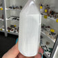 Selenite Chakra Tower