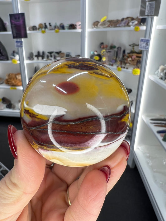 Mookaite Jasper Sphere with Stand