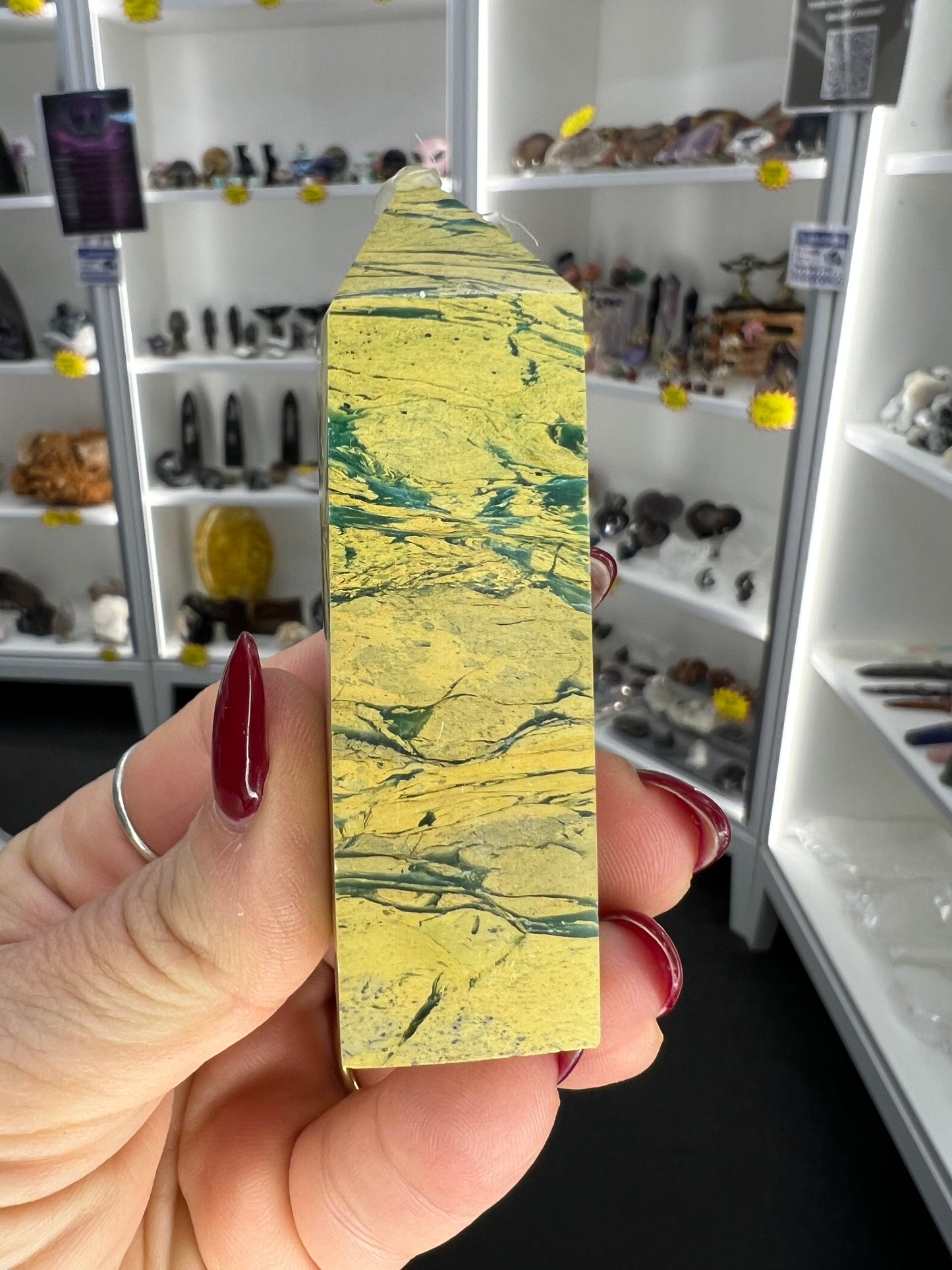 Yellow Unakite Tower