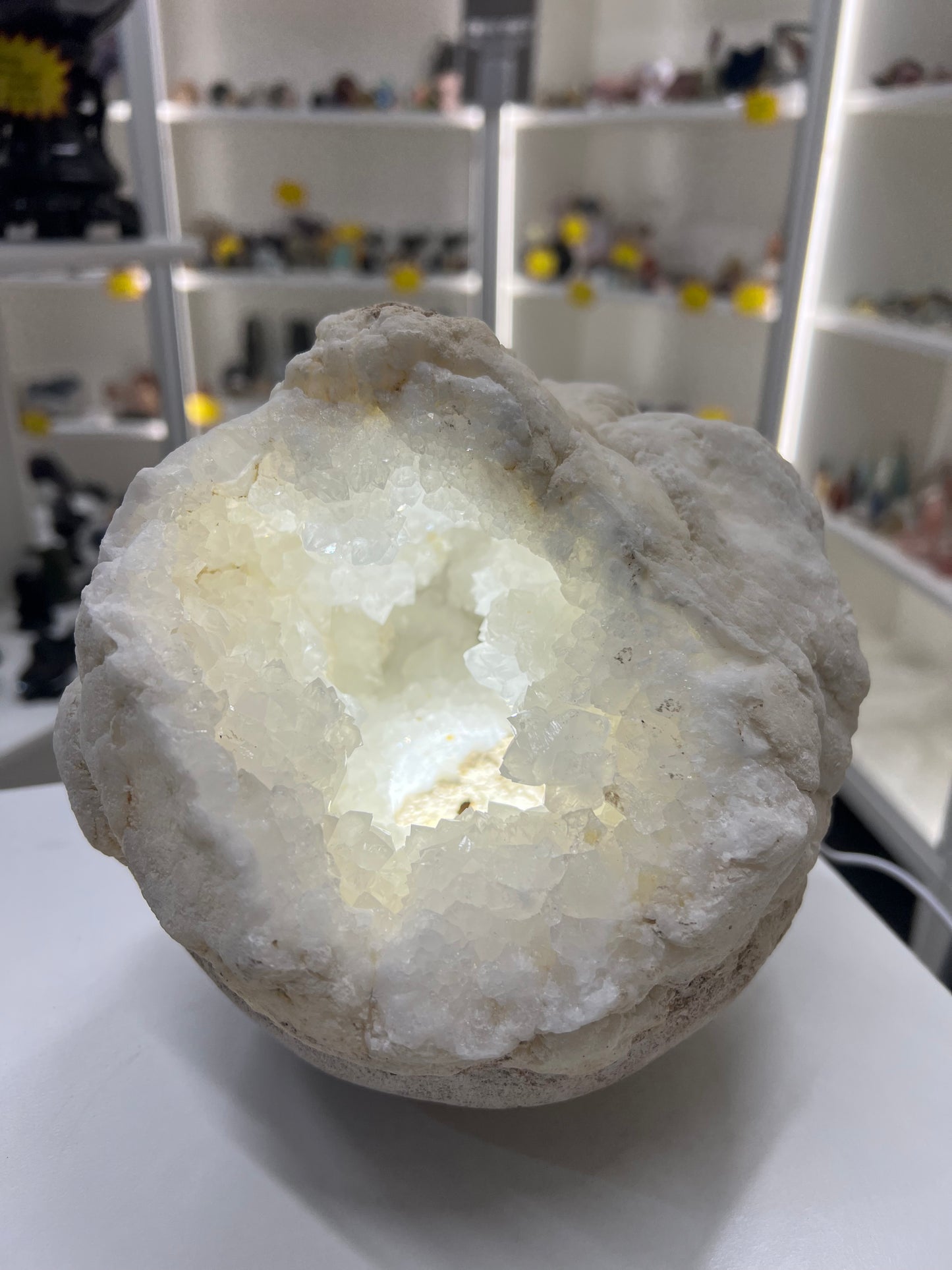 Quartz Geode Lamp