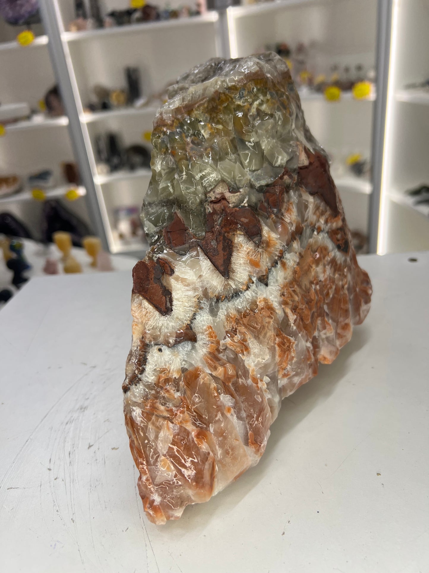 Huge Rainbow Calcite Specimen