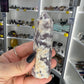 Black Flower Agate Tower