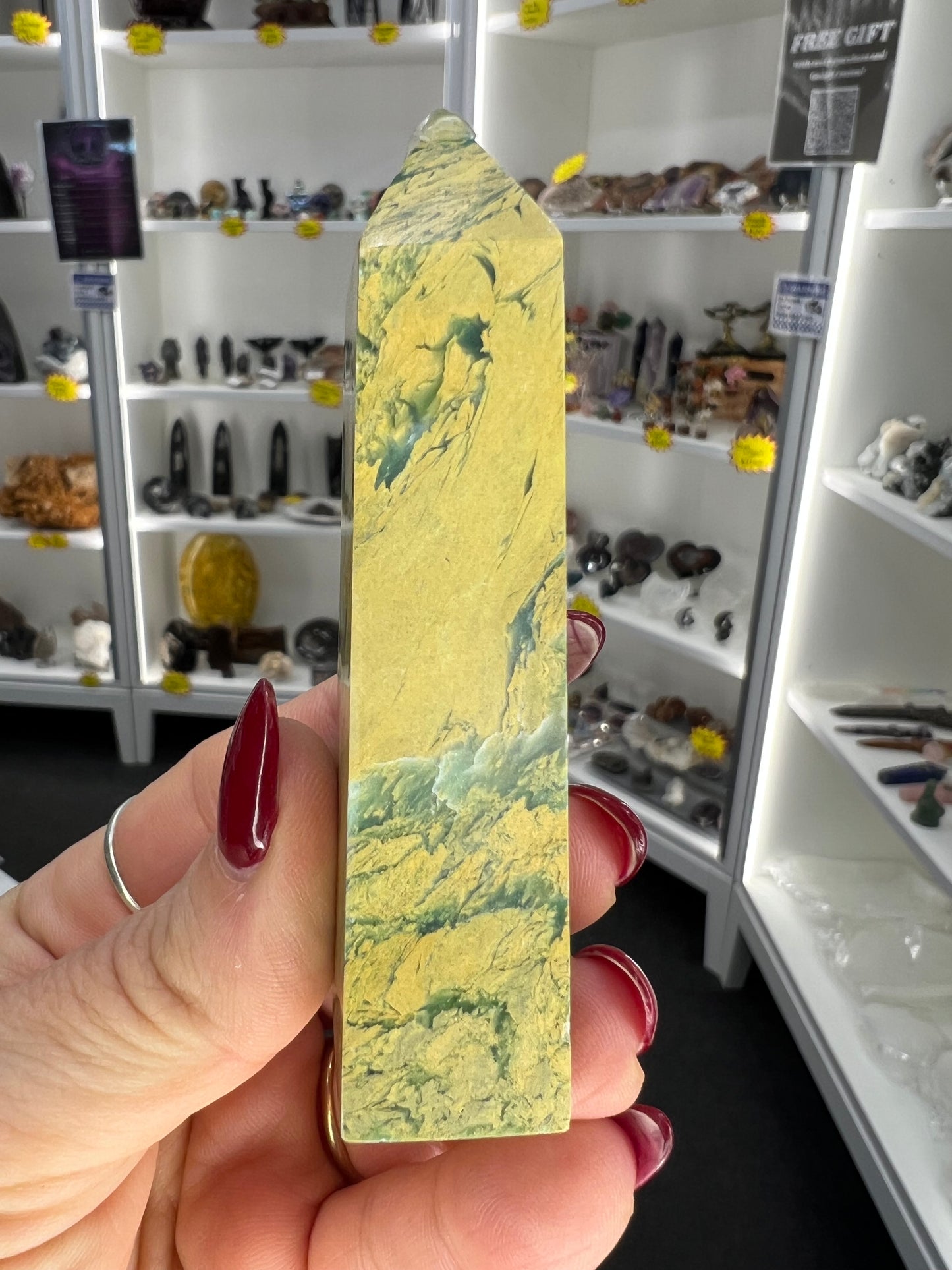 Yellow Unakite Tower