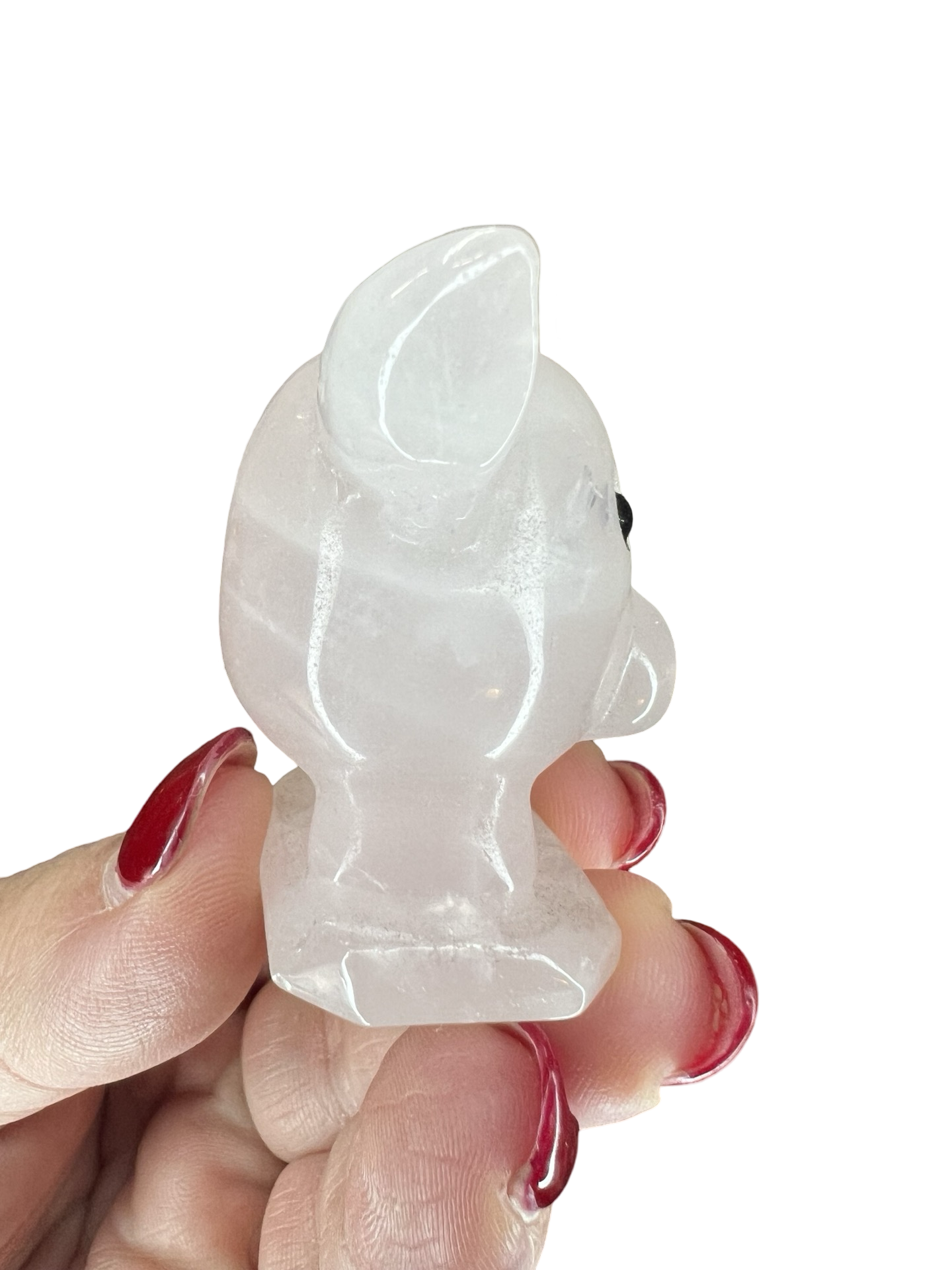 Rose Quartz Pig Carving