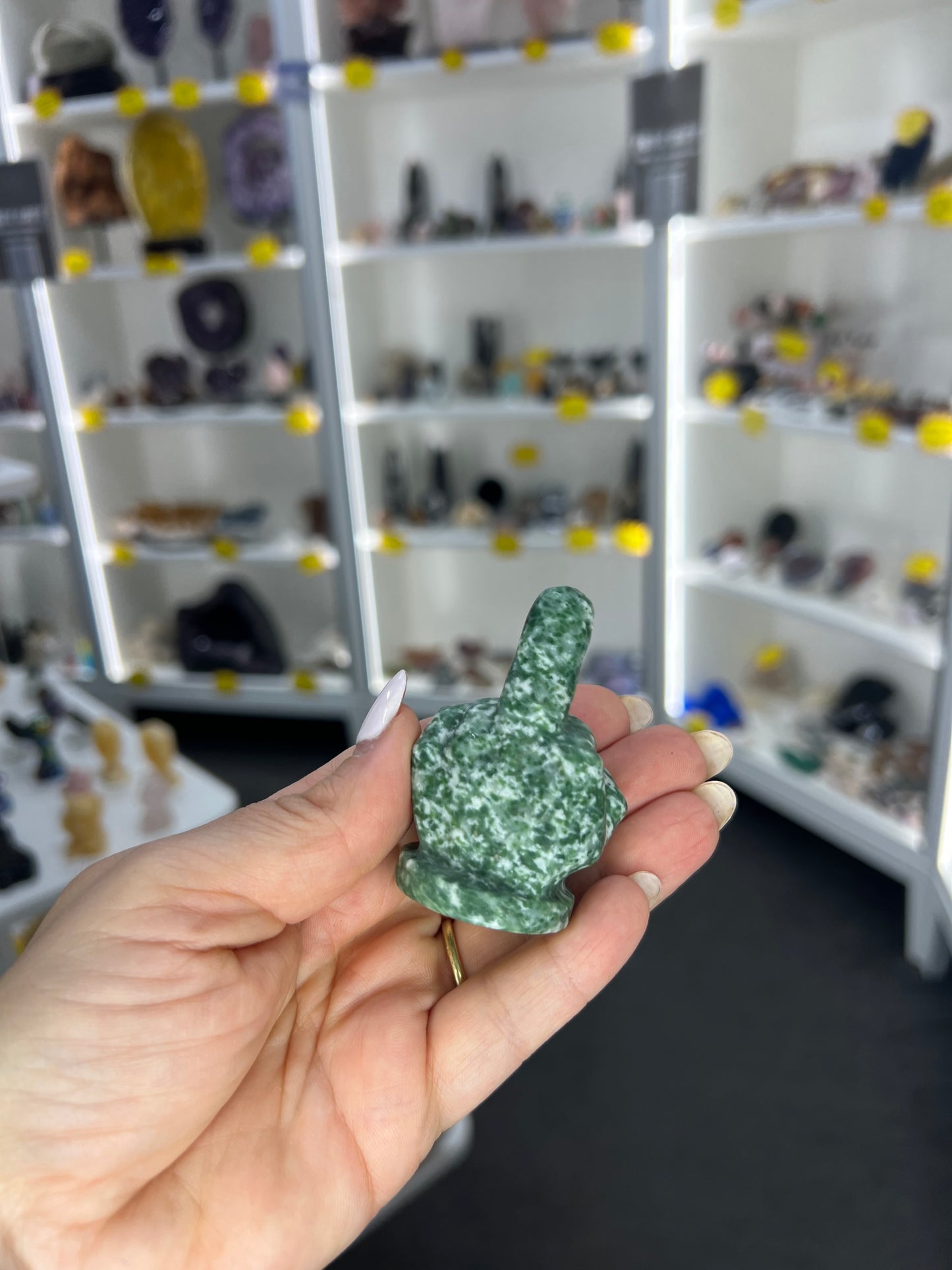 Tree Agate Middle Finger