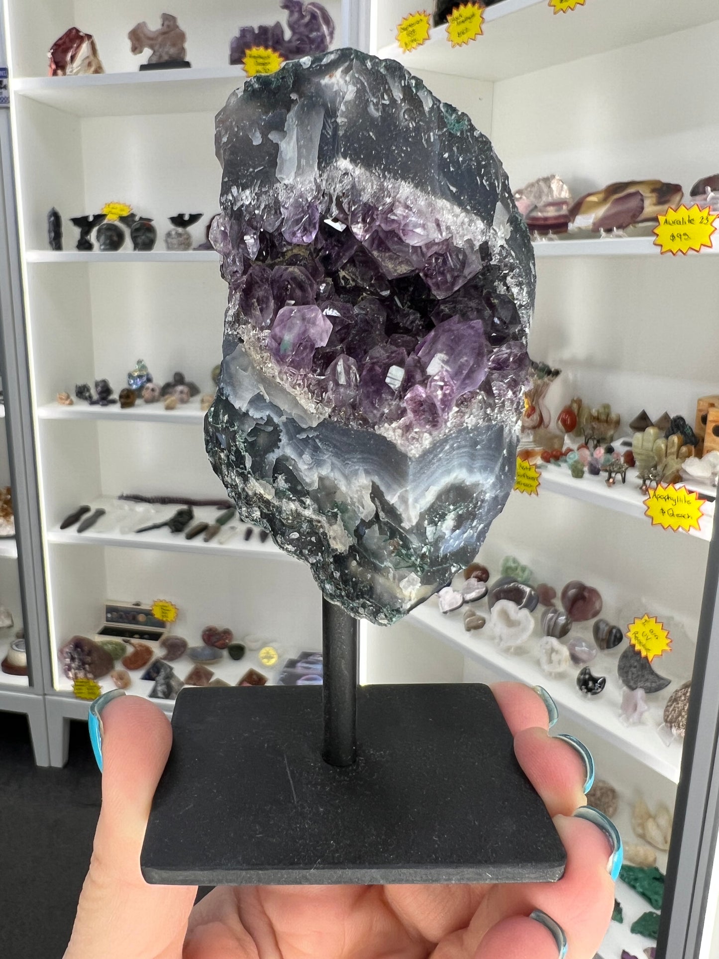 Amethyst Cluster on Stand