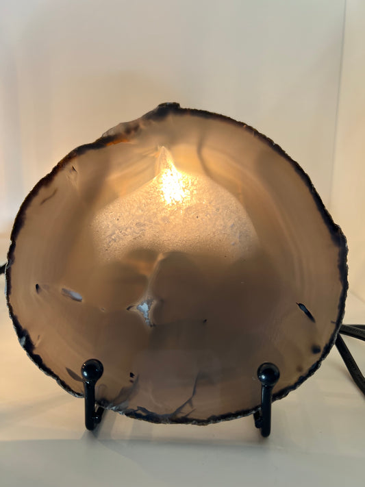 Agate Slice Lamp