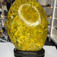 Huge Bamboo Leaf Jasper Freeform on Stand