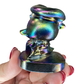 Aura Black Obsidian Baby Donald Duck Carving