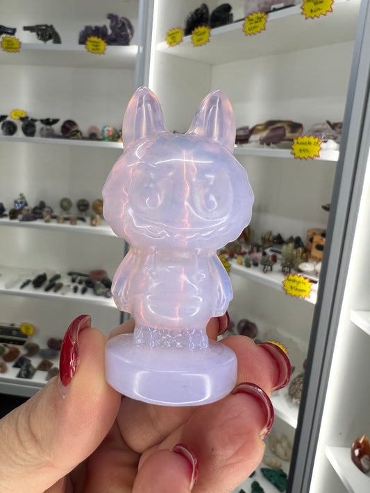 Pink Opalite Labubu