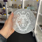 Selenite Wolf Charging Plate